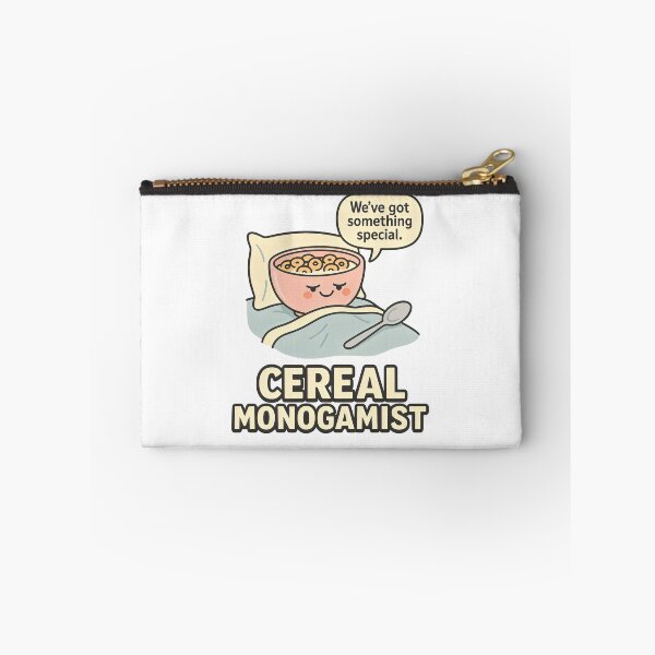 Item preview, Cereal Monogamist Funny Breakfast Pun – Cute Bowl of Cereal with Romantic Humor designed and sold by Shoot-The-Moon.