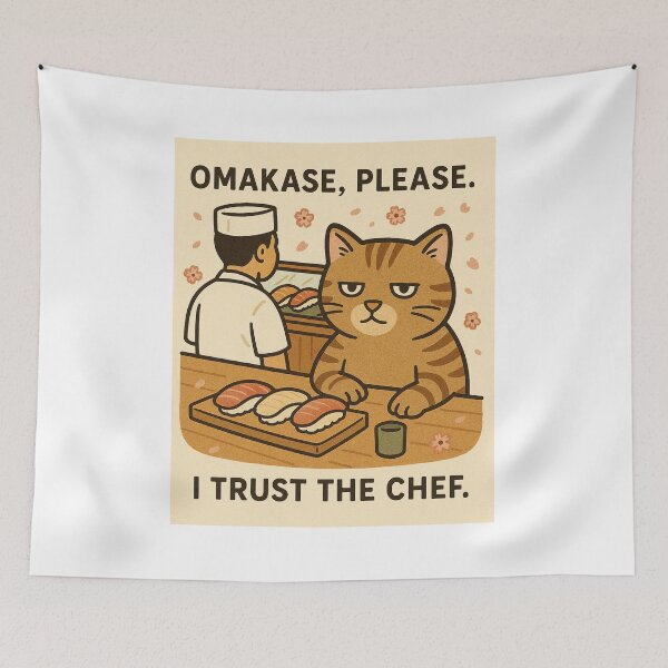 Item preview, Omakase Cat Knows What’s Best designed and sold by SakuraMochiCat.