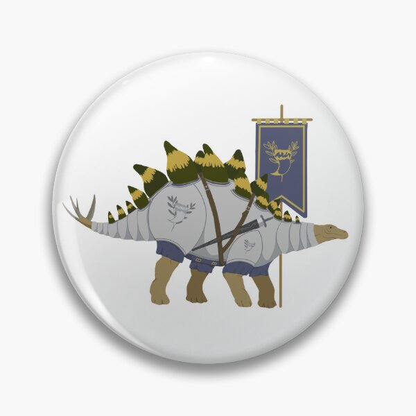 Item preview, Holy Plates – Stegosaurus Paladin of Righteous Thagomizing designed and sold by Lottie--.