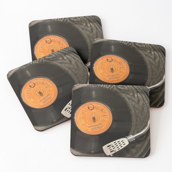 Item preview, Record retro vinyl 45s turntable dj trojan 70s vintage fathers day gift  designed and sold by Tee-Shirt-Topia.