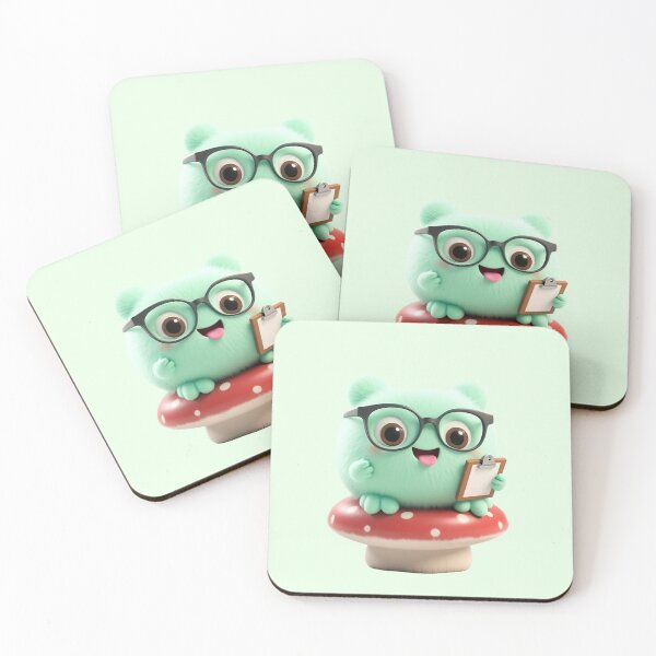 Item preview, Cute Pastel Green Frog with Glasses designed and sold by Itsheartshop.