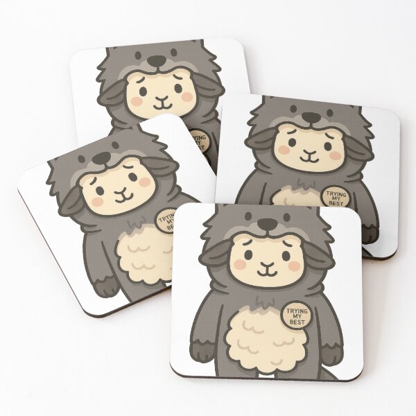 Item preview, Trying My Best (in Wolfskin) designed and sold by anxious_doodles.