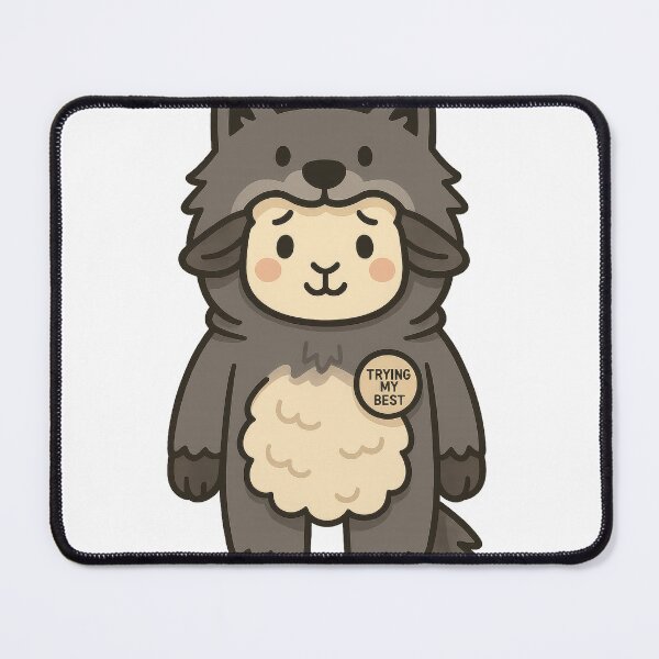 Item preview, Trying My Best (in Wolfskin) designed and sold by anxious_doodles.