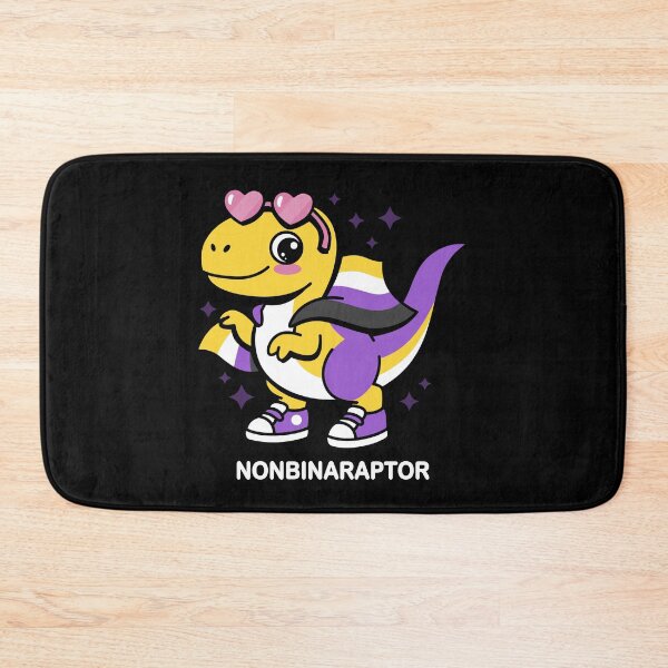 Item preview, Cute Nonbinary Velociraptor LGBTQ Dinosaur designed and sold by BoggsNicolasArt.