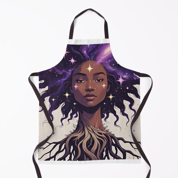 Item preview, Rooted in Earth, Crowned by Stars – Spiritual Afro-Futurist Art Tee designed and sold by modishwelt.