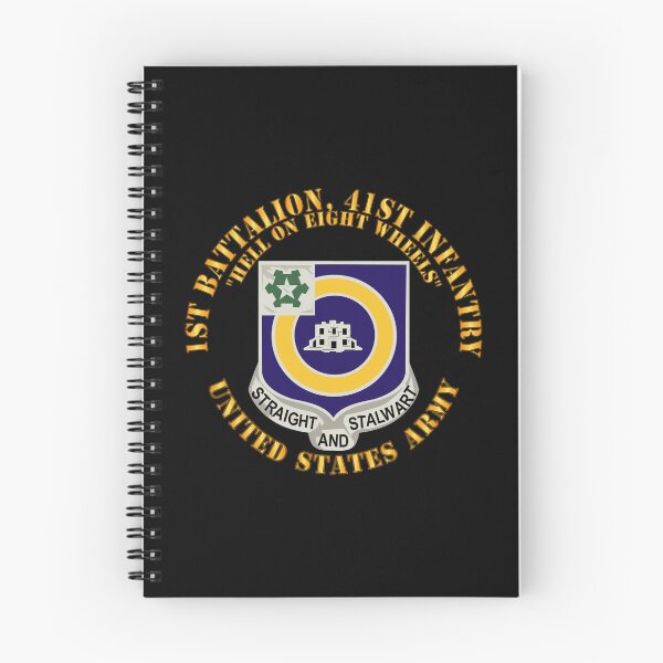 Item preview, Army - 1st Bn, 41st Infantry - DUI - Hell on 8 Wheels designed and sold by Military Insignia Products.