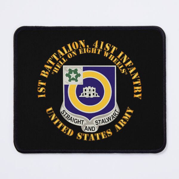 Item preview, Army - 1st Bn, 41st Infantry - DUI - Hell on 8 Wheels designed and sold by Military Insignia Products.