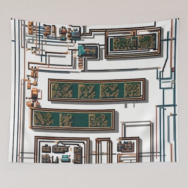 Item preview, Digital Still Life Tech Abstract Art designed and sold by Esterlane.