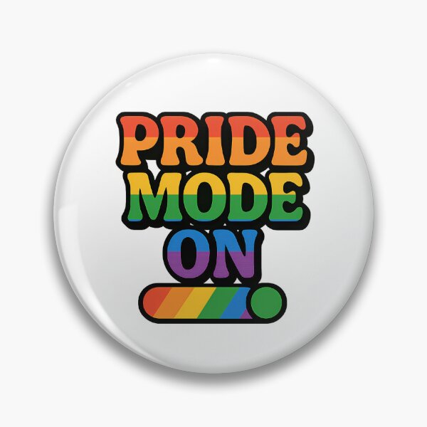 Item preview, Pride Mode On – Rainbow Typography Design designed and sold by Haus Of Sin.