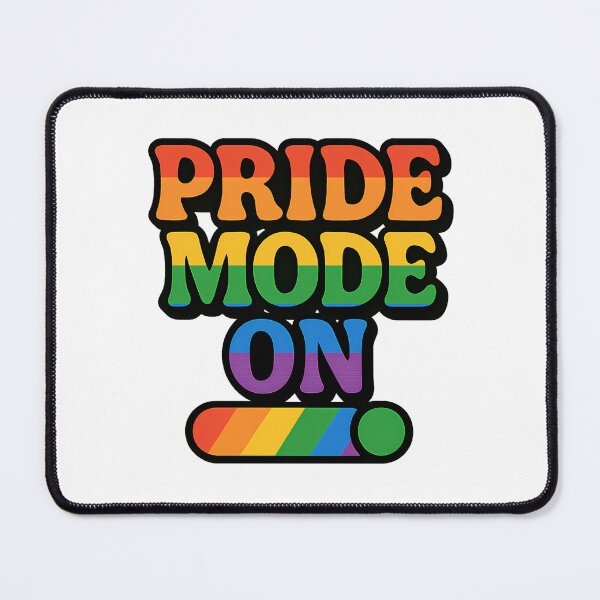 Item preview, Pride Mode On – Rainbow Typography Design designed and sold by Haus Of Sin.