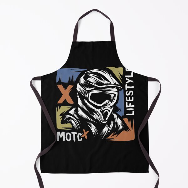 Item preview, Motocross racer with helmet in vintage Moto X style designed and sold by AndreMi.