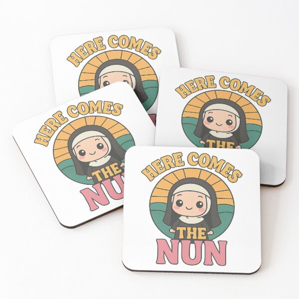 Item preview, Here Comes the Nun – Cute Kawaii Nun Cartoon Design designed and sold by The Sandy Design Store.