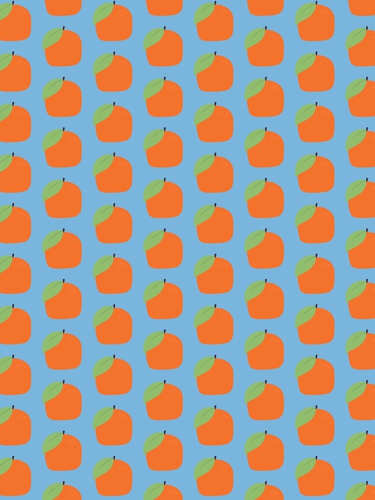 Thumbnail 4 of 4, A-Line Dress, Oranges | Citrus Garden designed and sold by slavitriart.