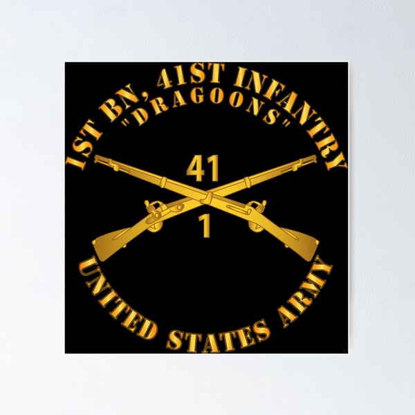 Item preview, Army - 1st Bn, 41st Infantry - Dragoons designed and sold by Military Insignia Products.