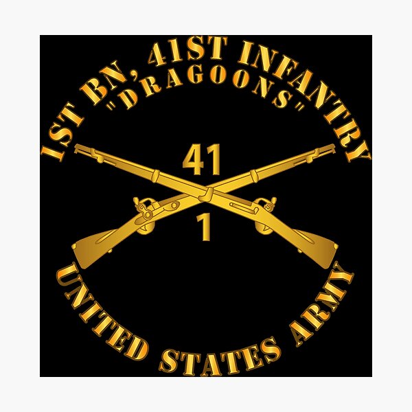 Item preview, Army - 1st Bn, 41st Infantry - Dragoons designed and sold by Military Insignia Products.