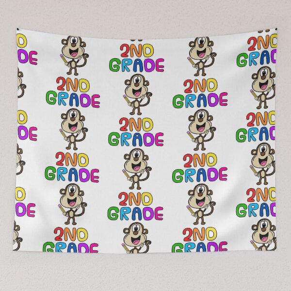 Item preview, School Monkey 2nd Grade Teacher, Back To School designed and sold by doodlerob.
