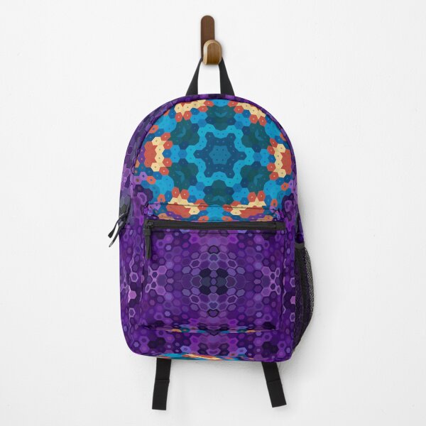 Item preview, Hex Mandala Purple Blue and Orange designed and sold by WormholeOrbital.