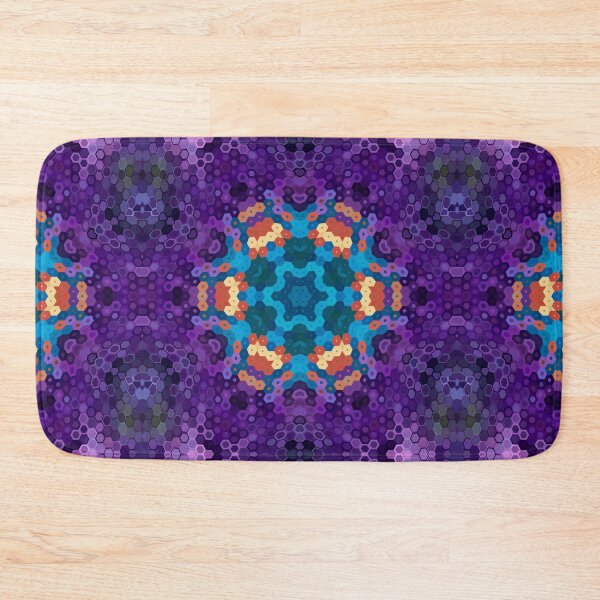 Item preview, Hex Mandala Purple Blue and Orange designed and sold by WormholeOrbital.