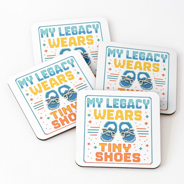 Item preview, My Legacy Wears Tiny Shoes (Retro Arcade) designed and sold by Jesus Hell Carballo.