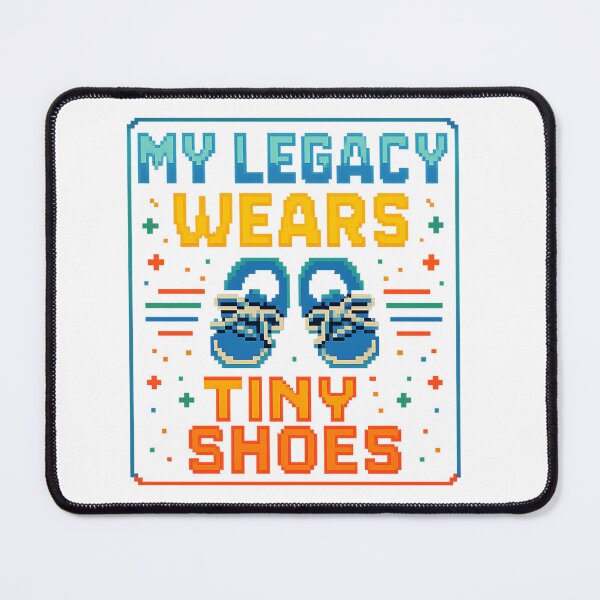 Item preview, My Legacy Wears Tiny Shoes (Retro Arcade) designed and sold by Jesus Hell Carballo.