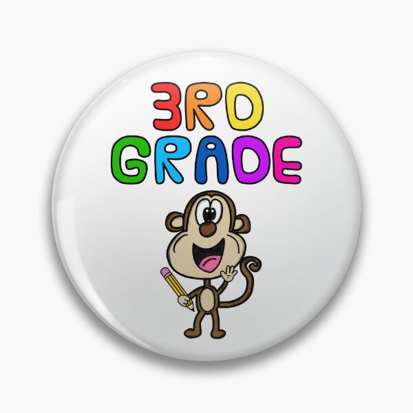 Item preview, School Monkey 3rd Grade Teacher, Back To School designed and sold by doodlerob.