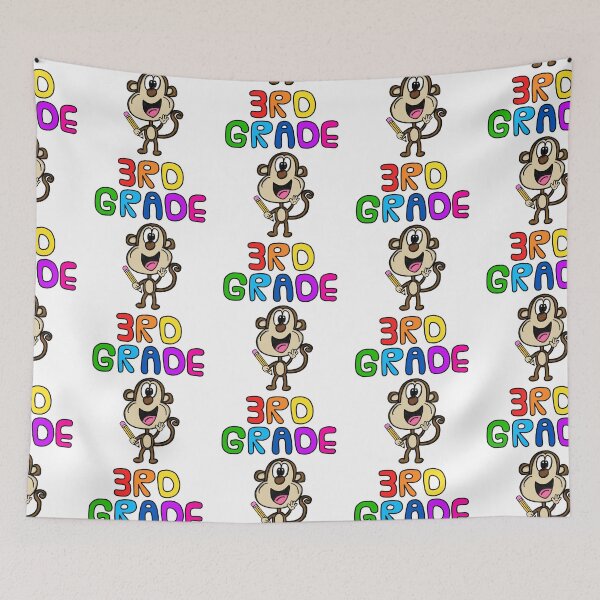 Item preview, School Monkey 3rd Grade Teacher, Back To School designed and sold by doodlerob.
