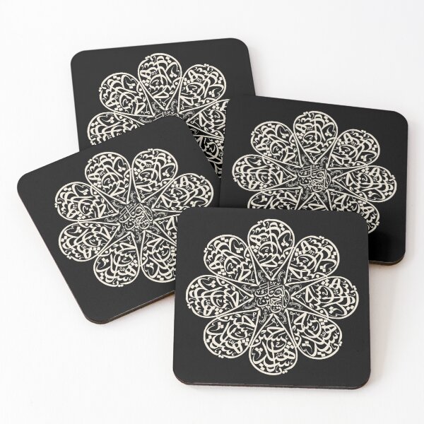 Item preview, Labaik Ya Hussain - Elegant Islamic Calligraphy Mandala designed and sold by Azraqcrafts.