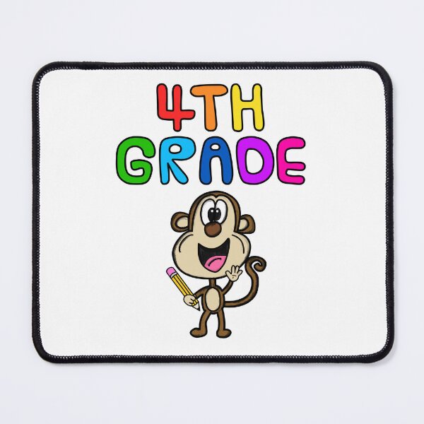 Item preview, School Monkey 4th Grade Teacher, Back To School designed and sold by doodlerob.
