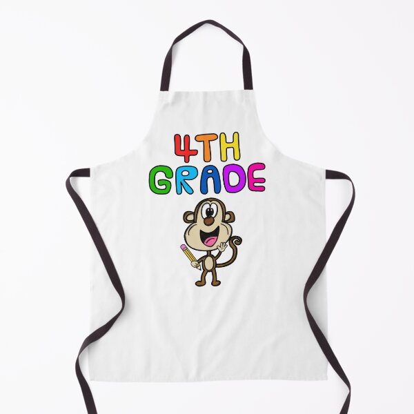 Item preview, School Monkey 4th Grade Teacher, Back To School designed and sold by doodlerob.