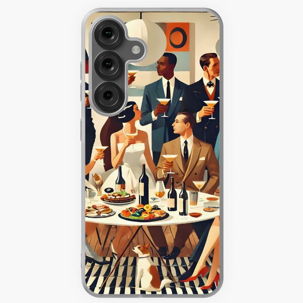 Item preview, Mid Century Modern Art "The Martini Intellectuals"  designed and sold by Lee Hiller Designs.