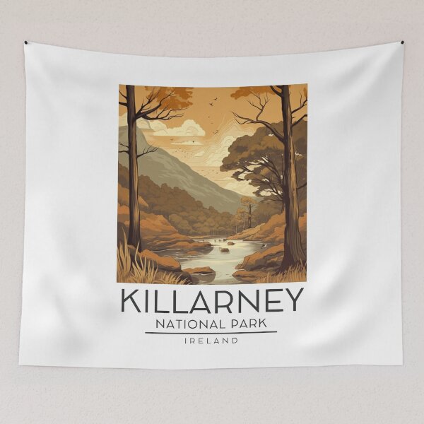 Item preview, A Vintage Illustration of Killarney National Park - Ireland  designed and sold by GoodOldVintage.