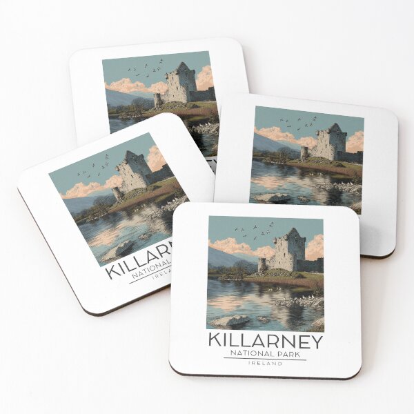 Item preview, A Vintage Illustration of Killarney National Park - Ireland  designed and sold by GoodOldVintage.