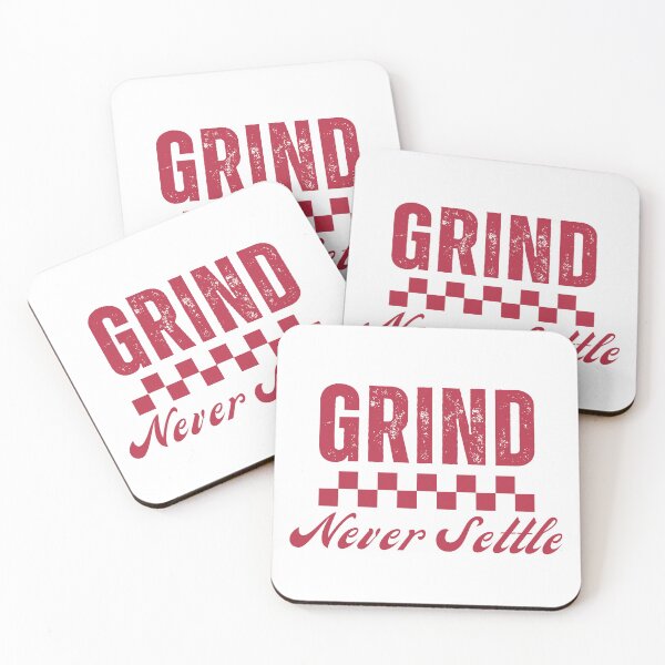 Item preview, Grind Never Settle – Checkered Flag Motivational Typography T-Shirt Design designed and sold by LeoraAtelier.
