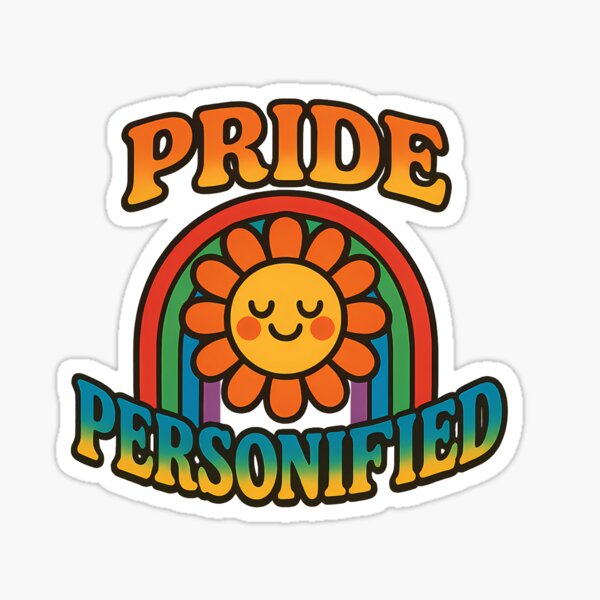 Item preview, Pride Personified – Retro Rainbow Bloom designed and sold by Haus Of Sin.