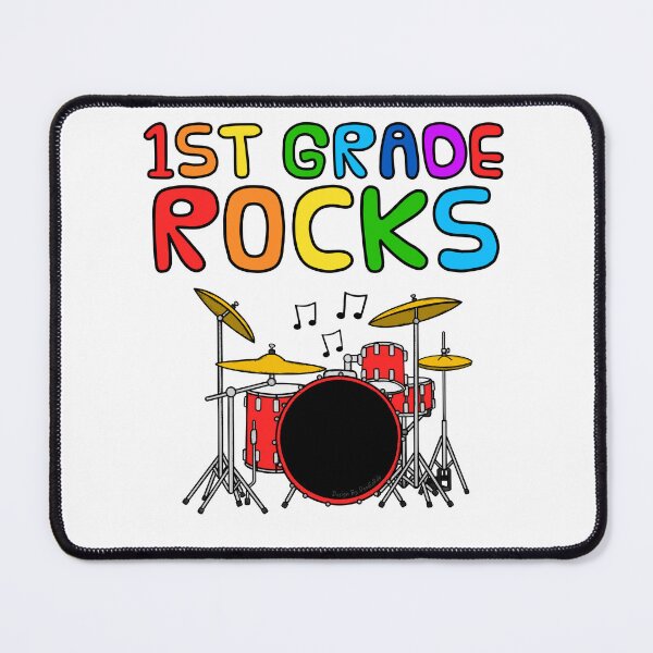 Item preview, 1st Grade Rocks, Drums, First Day Of School designed and sold by doodlerob.