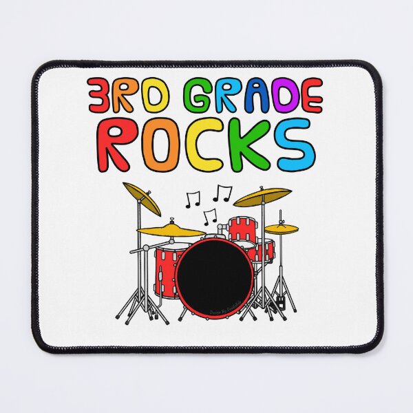 Item preview, 3rd Grade Rocks, Drums, Back To School designed and sold by doodlerob.