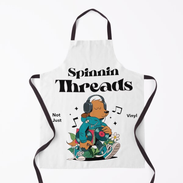 Item preview, Spinnin Threads Not Just Vinyl music vinyl dj  designed and sold by Tee-Shirt-Topia.