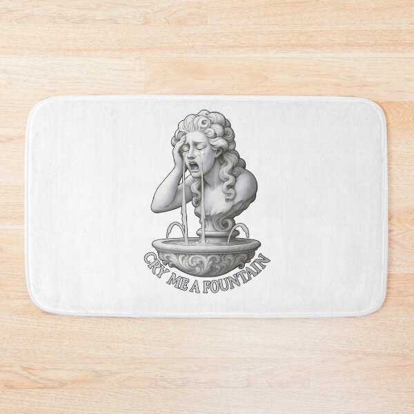 Item preview, Cry Me a Fountain Statue Design – Dramatic Marble Bust with Sarcastic Tears designed and sold by Shoot-The-Moon.