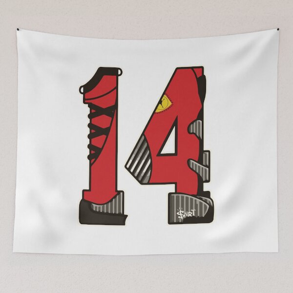 Item preview, Sports Number 14, red black color lucky sport fourteen designed and sold by Hoahip.