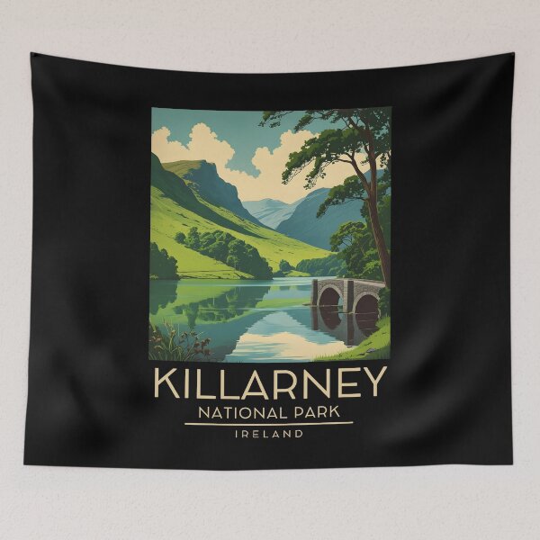 Item preview, A Vintage Illustration of Killarney National Park - Ireland  designed and sold by GoodOldVintage.