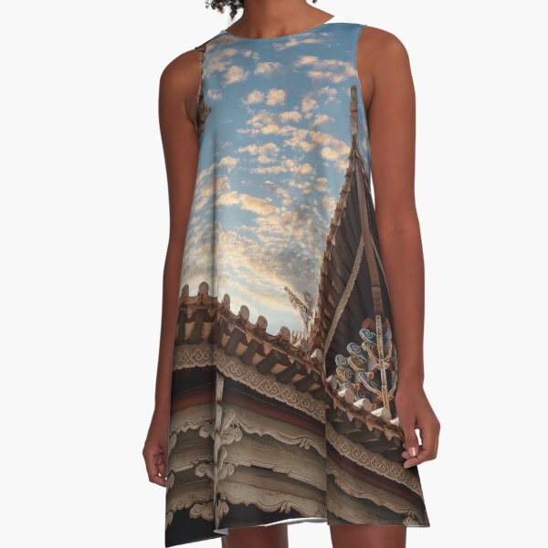 Item preview, Traditional Chinese house abstract designed and sold by onlyFinePics.
