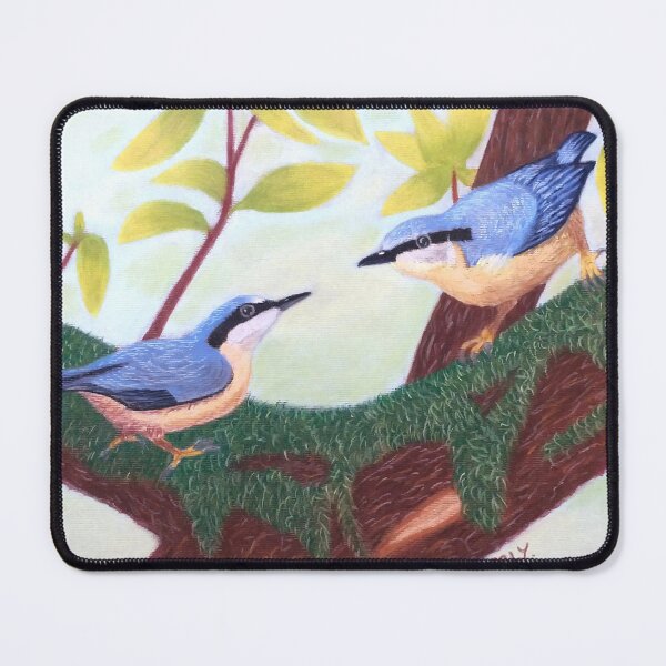 Item preview, Pair of Eurasian Nuthatches designed and sold by ARLY-DVL.