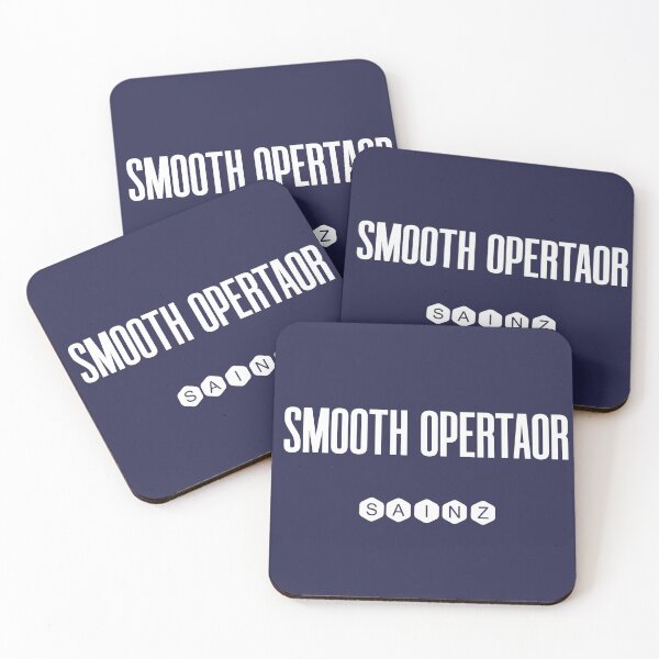 Item preview, Carlos Sainz 'Smooth Operator' F1 Typography Art - Minimalist Fashion designed and sold by Studio F1Grid.
