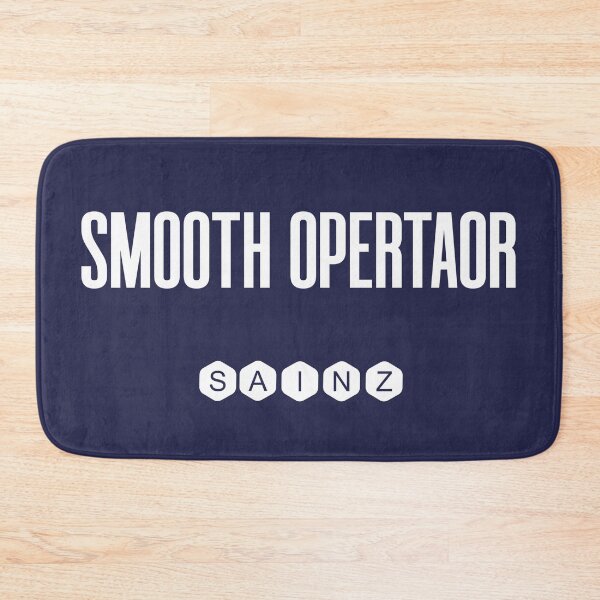 Item preview, Carlos Sainz 'Smooth Operator' F1 Typography Art - Minimalist Fashion designed and sold by Studio F1Grid.