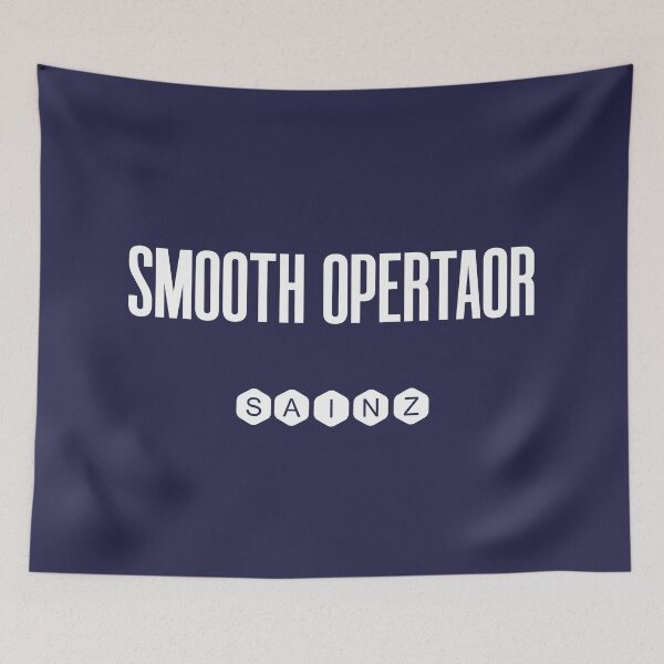 Item preview, Carlos Sainz 'Smooth Operator' F1 Typography Art - Minimalist Fashion designed and sold by Studio F1Grid.