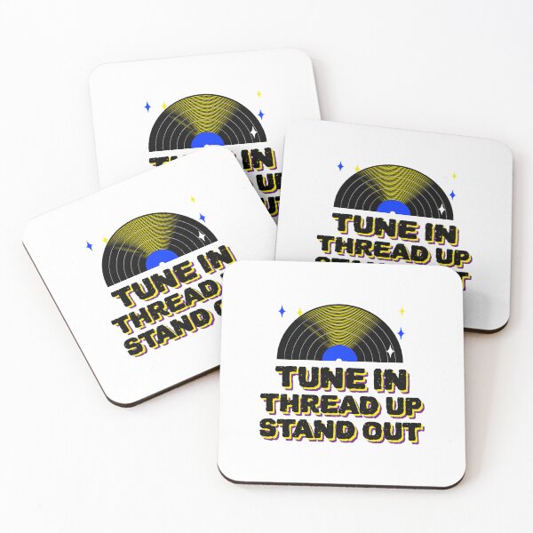 Item preview, Vinyl Record Tune in Thread Up Stand Out  designed and sold by Tee-Shirt-Topia.