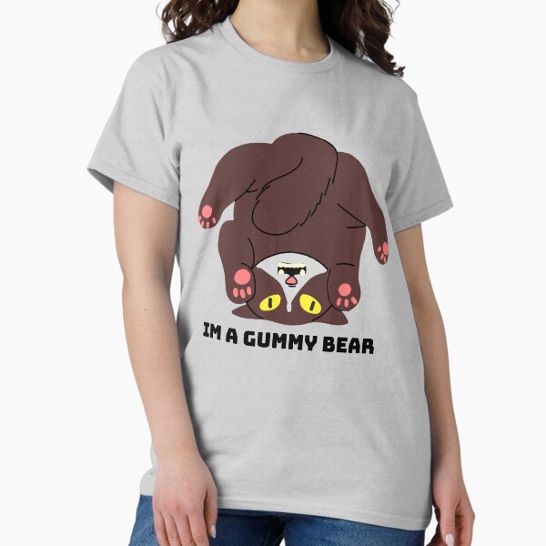 Item preview, im a gummy bear cat upside down  cats  designed and sold by Tee-Shirt-Topia.