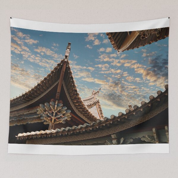 Item preview, Traditional Chinese house abstract designed and sold by onlyFinePics.