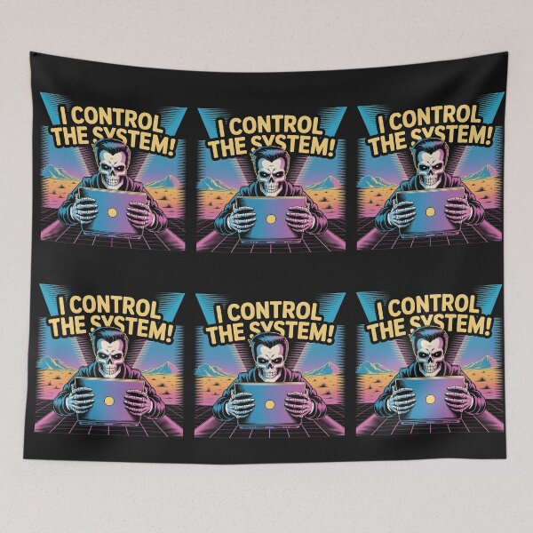 Item preview, iControl The System - Tech Humor, Hacker Style Graphic Tee" designed and sold by Suldaanstyle.