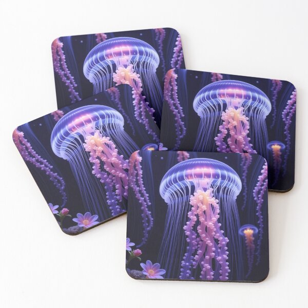 Item preview, Jellyfish Underwater Artwork designed and sold by FlosArtPrintShop.